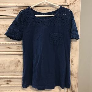 Girls Short Sleeve Knit Top